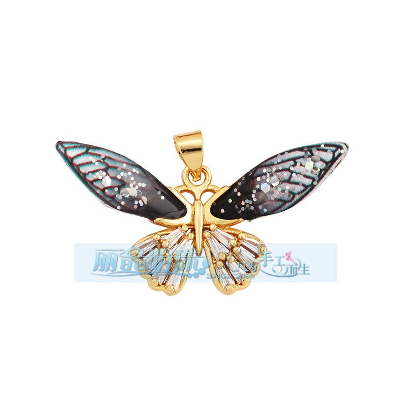 Clear Wing Butterfly Gray