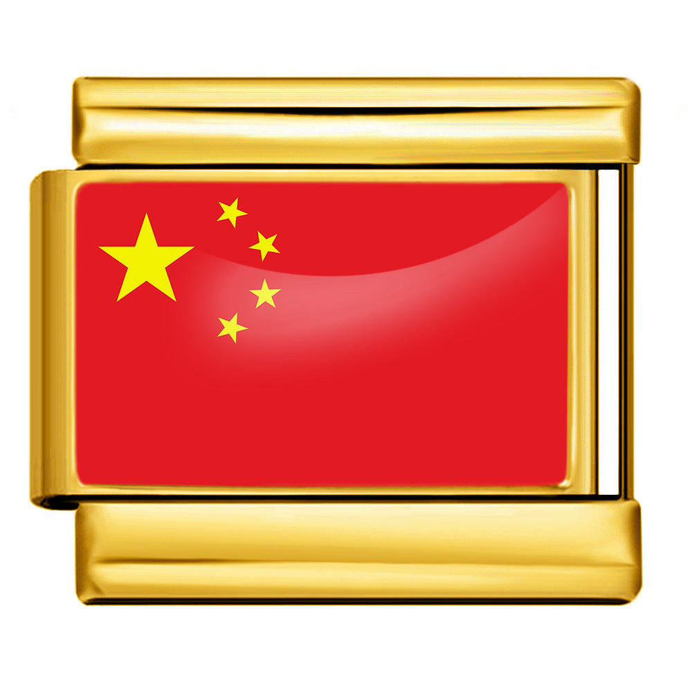 China Flag, Gold