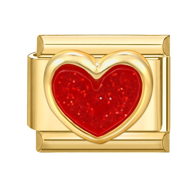 Red Glitter Heart