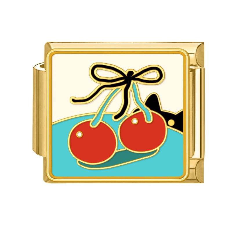 Cherries with Black Bow