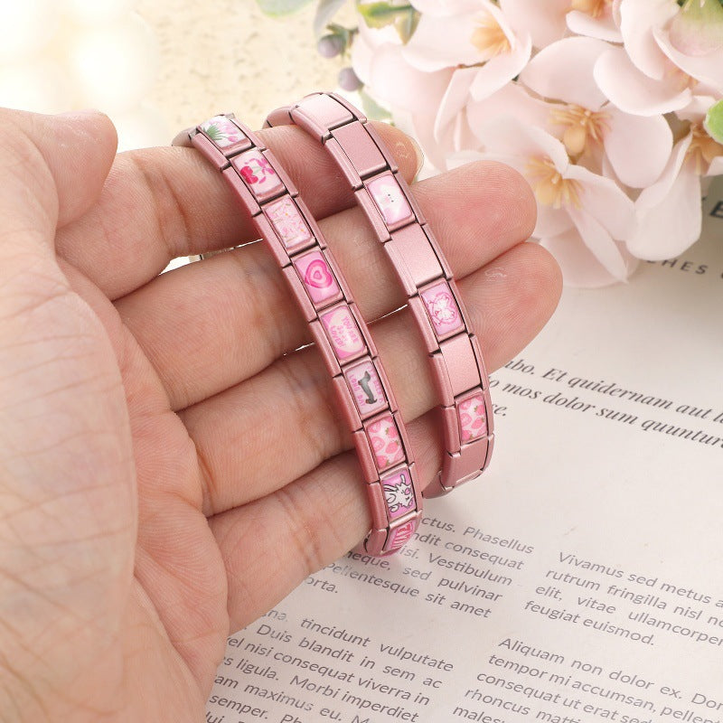 Pink Base Cartoon Charms
