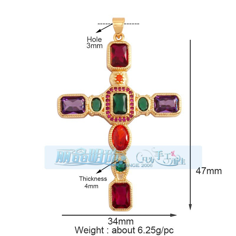 Jewel Cross Rainbow