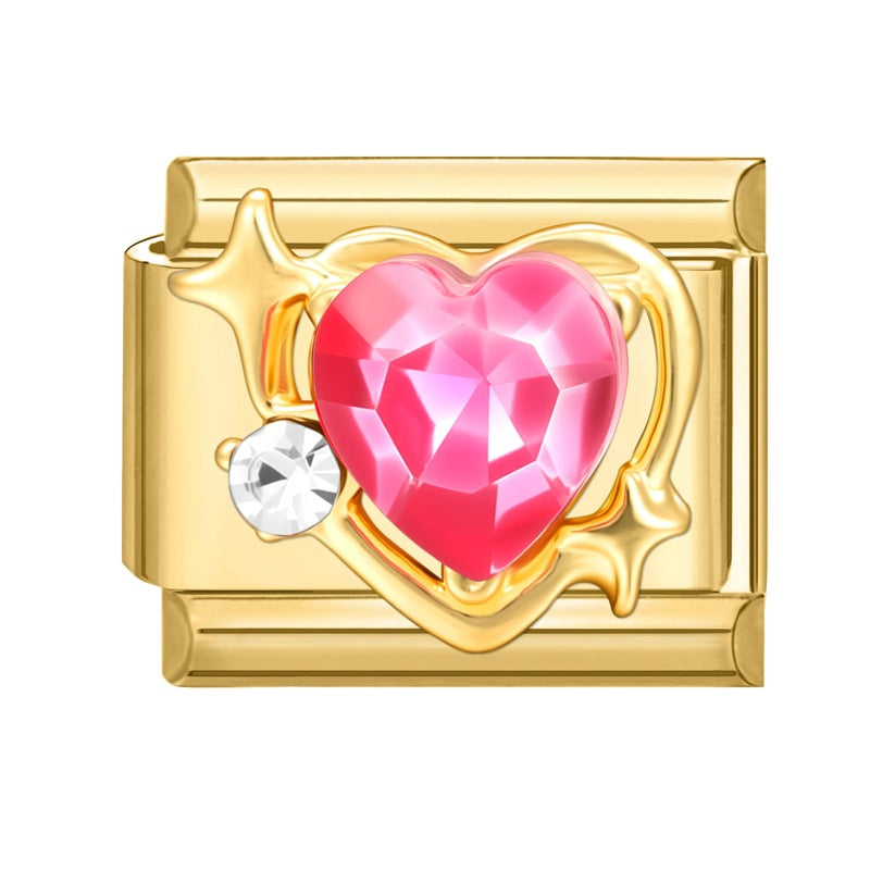 Pink Heart with Sparkle
