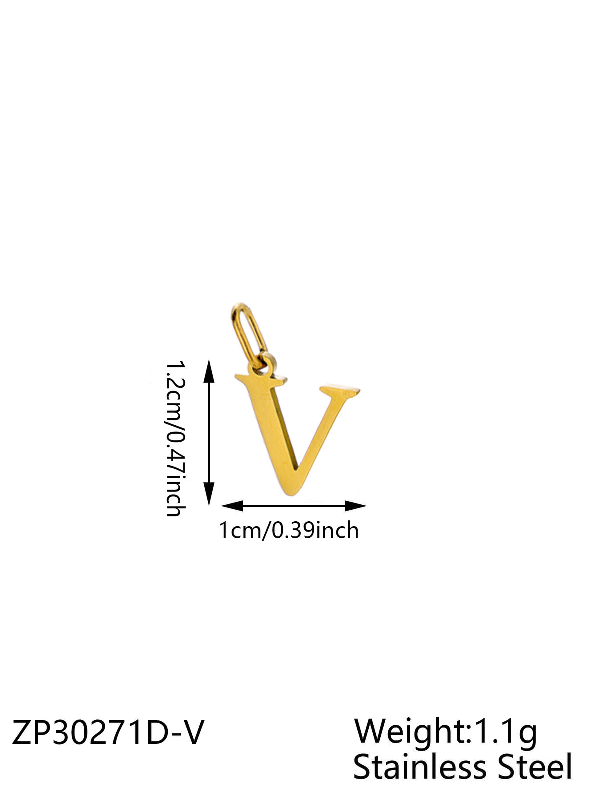 Gold Letter V