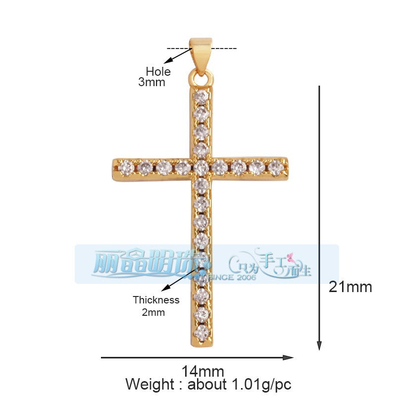 Slim Crystal Cross