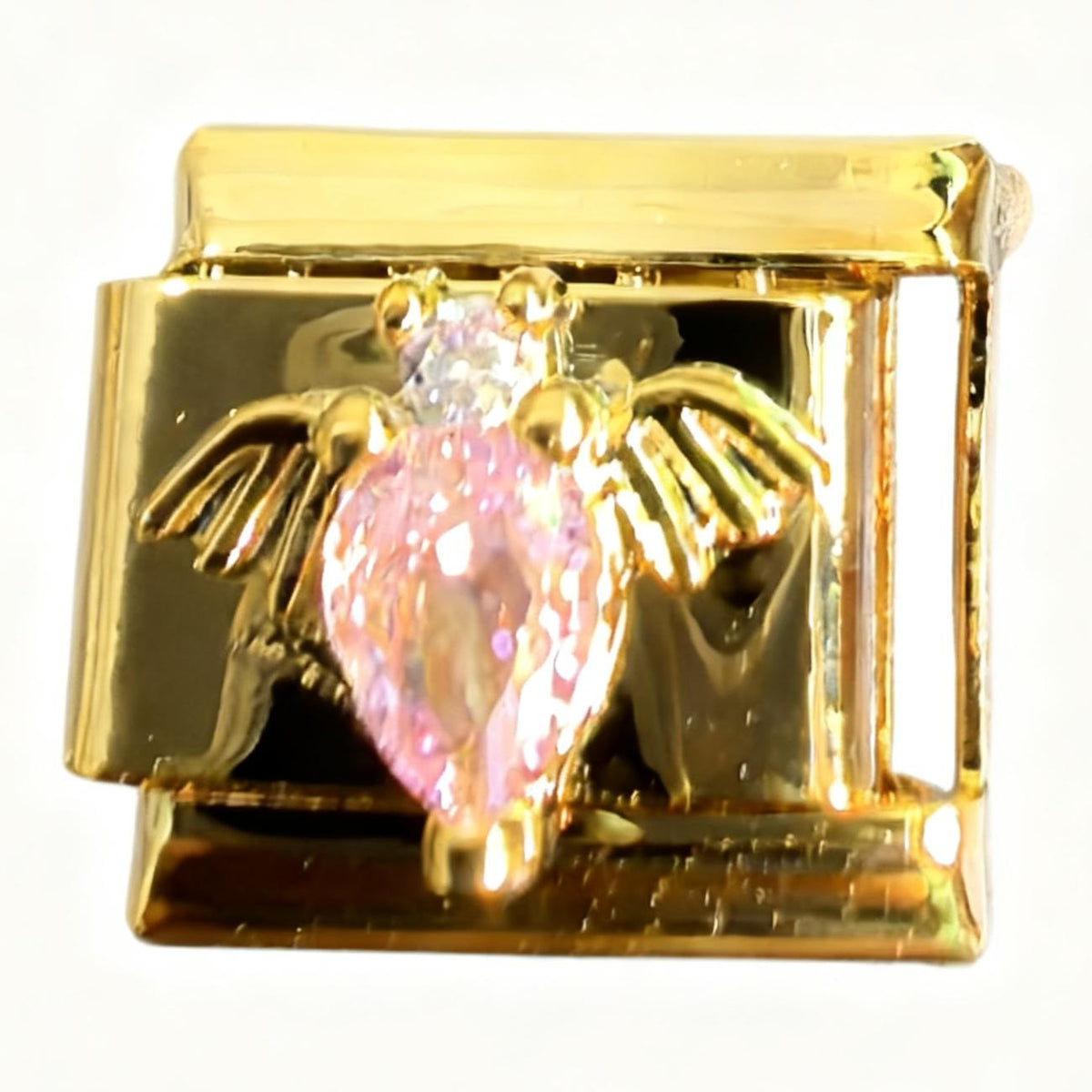Pink Crystal Angel Wings