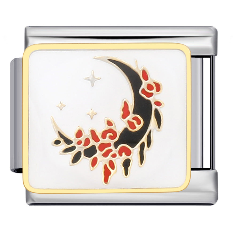 Floral Crescent Moon