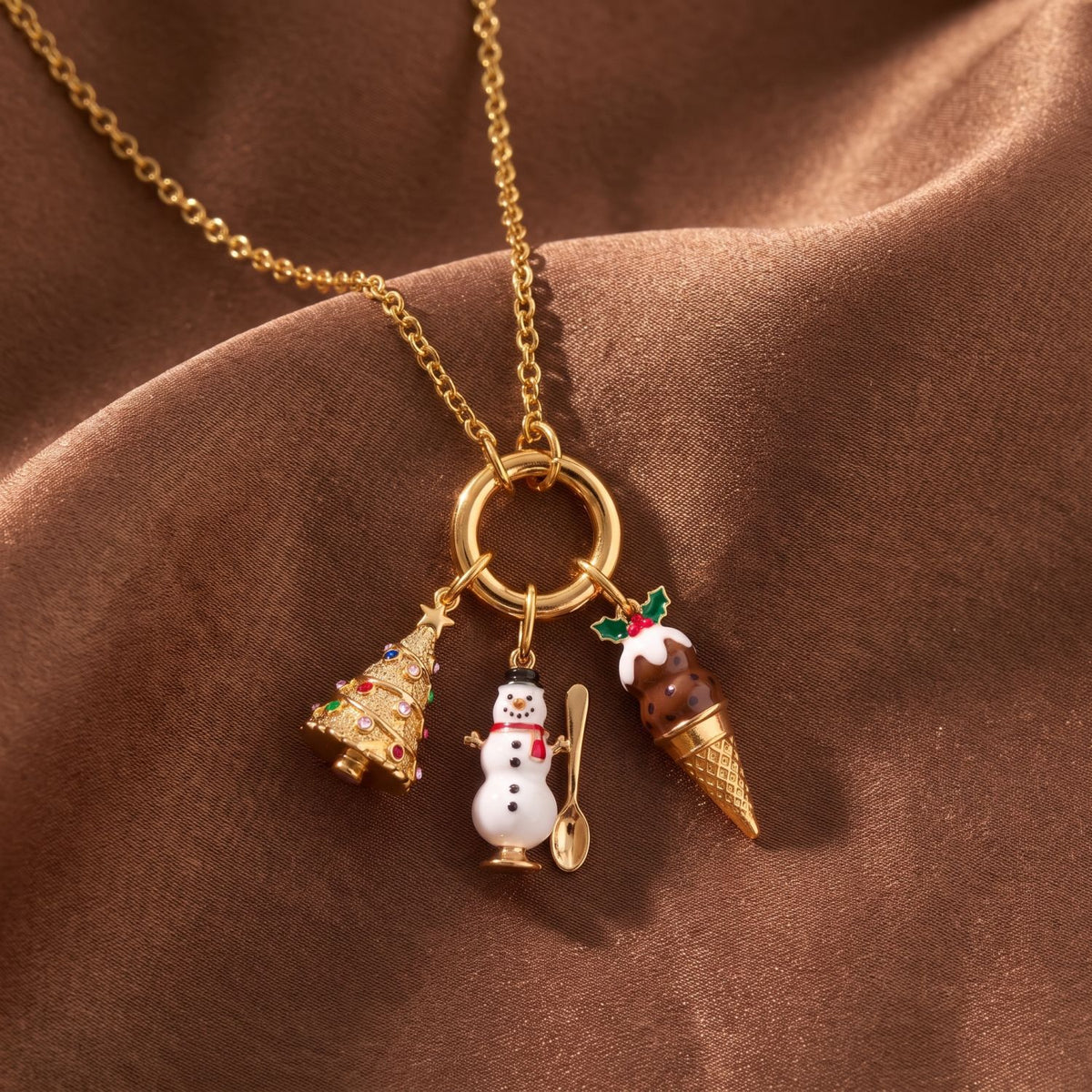 Christmas Necklace Charms and Chains