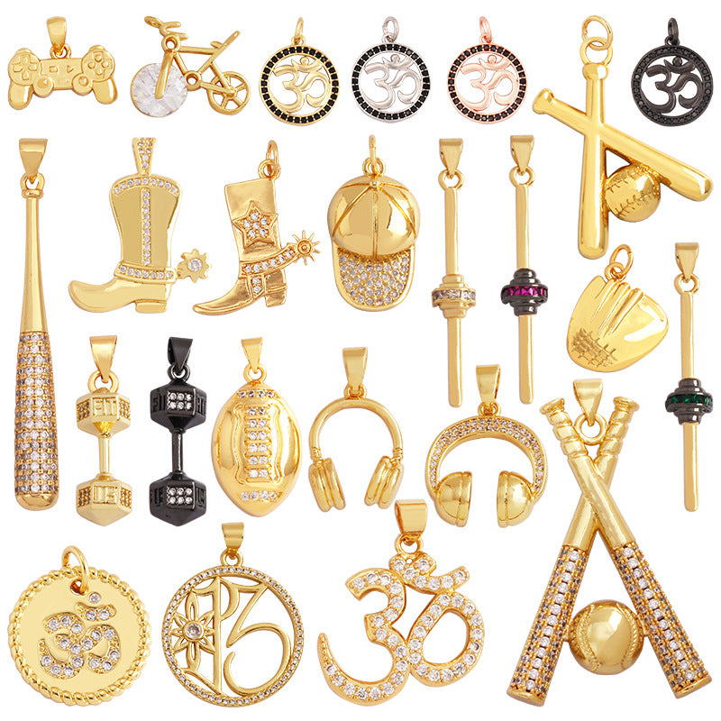 Sports, Yoga and Music Necklace Pendants