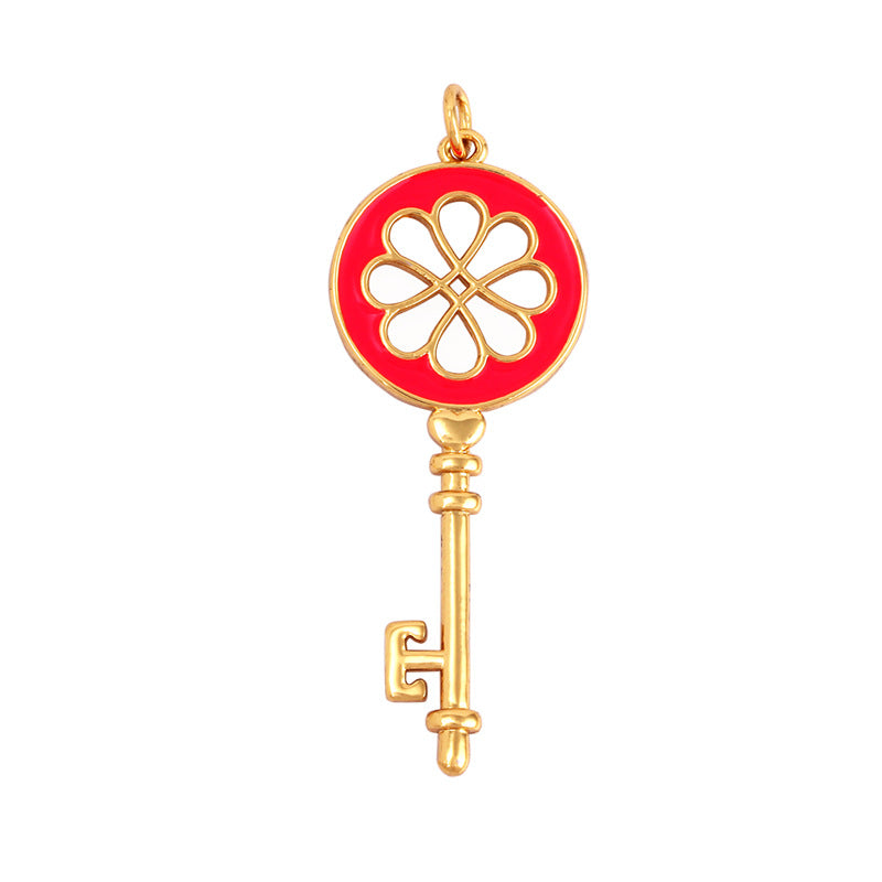 Flower Key Red