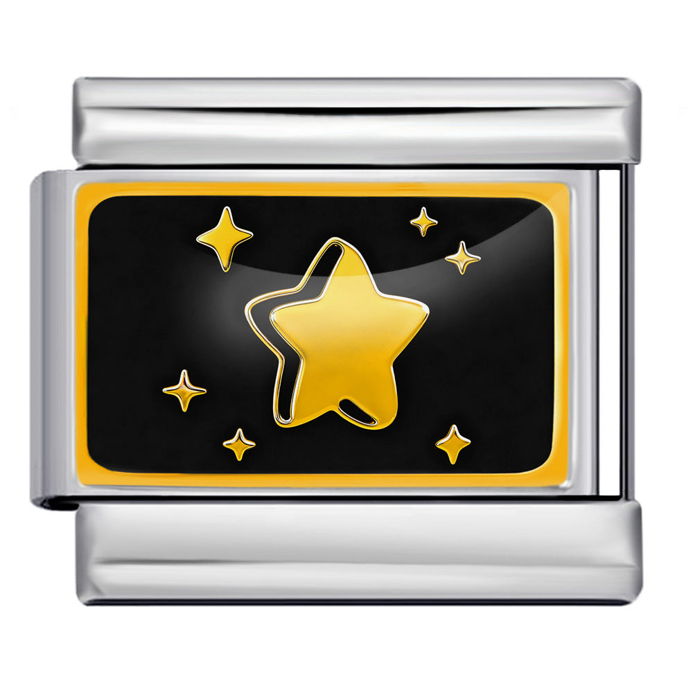 Star with Sparkles, Silver
