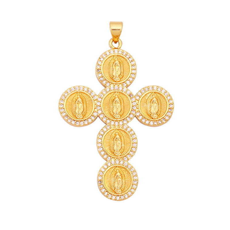 Mary Medal Cross Style 4