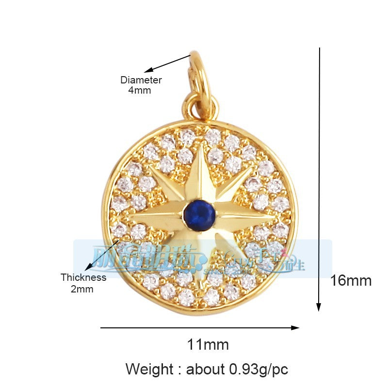 Blue Star Disc Gold