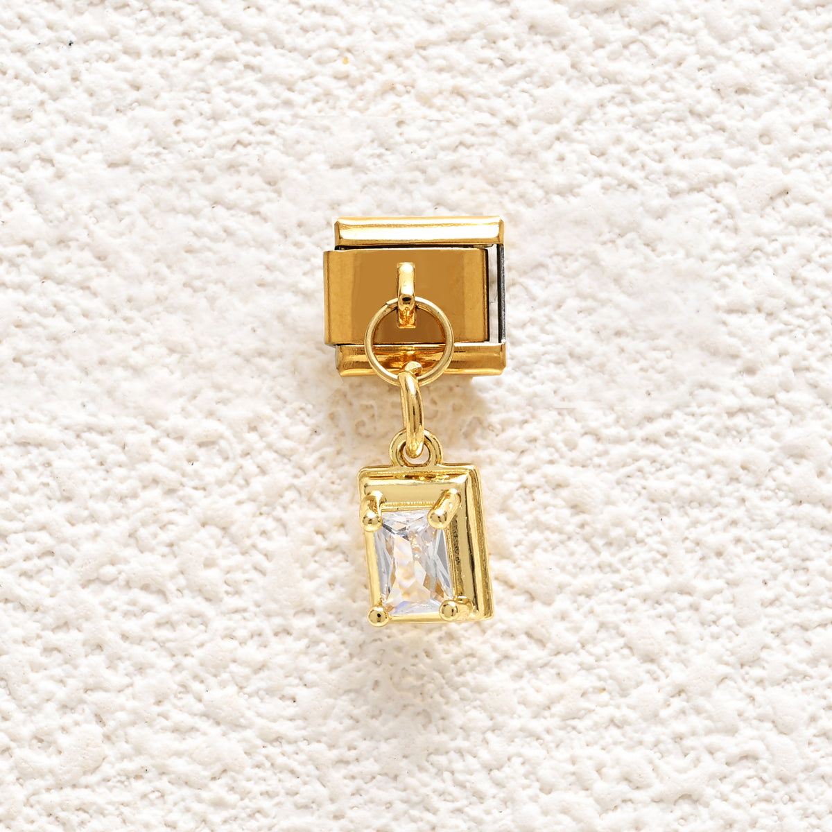 Clear Rectangle Crystal Drop