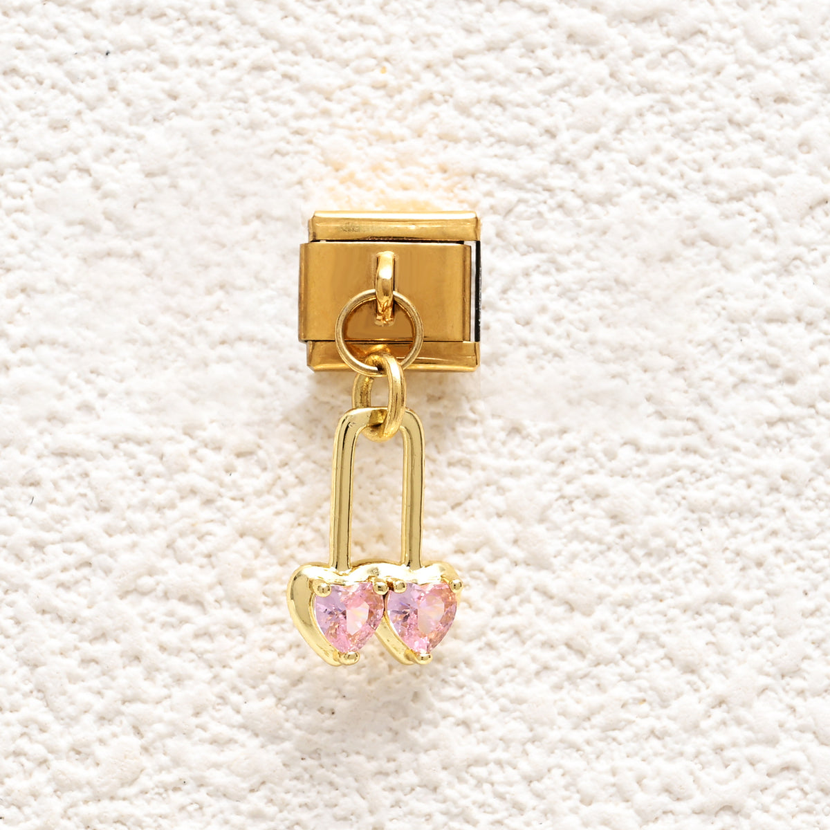 Pink Hearts Paperclip