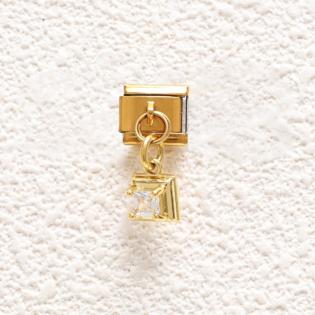 Clear Square Crystal Drop