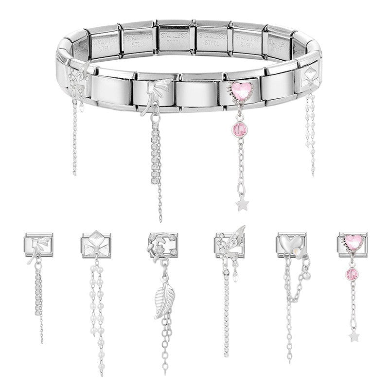 Silver Chain Dangle Charms