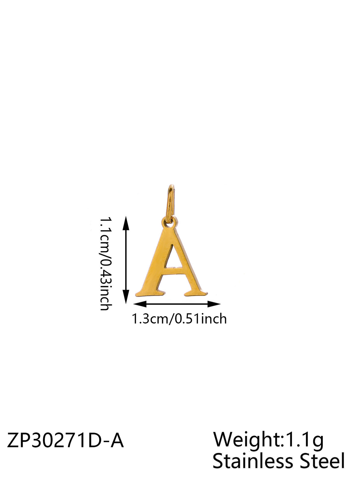 Gold Letter A