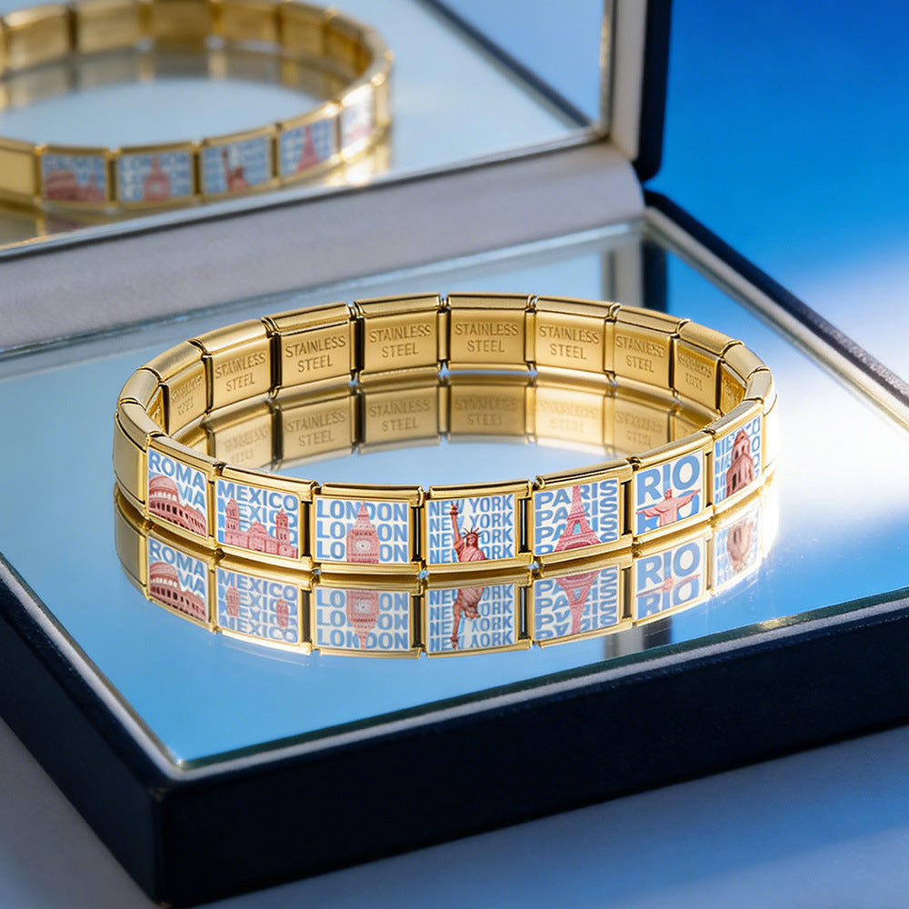Landmark Charms, Silver and Gold