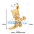 Cowboy Boot Gold