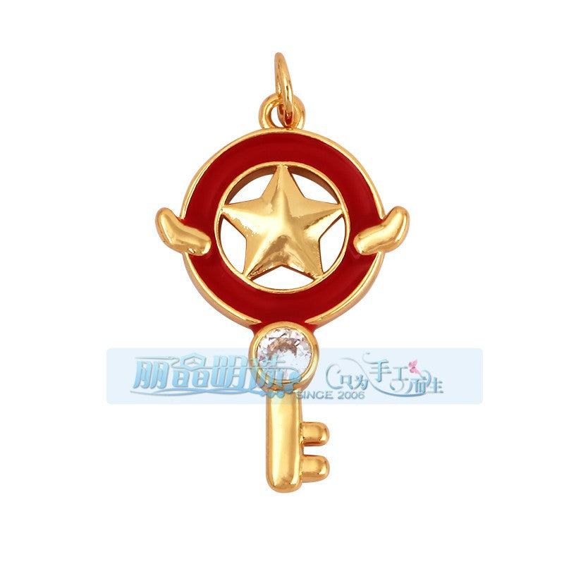Winged Star Key Red