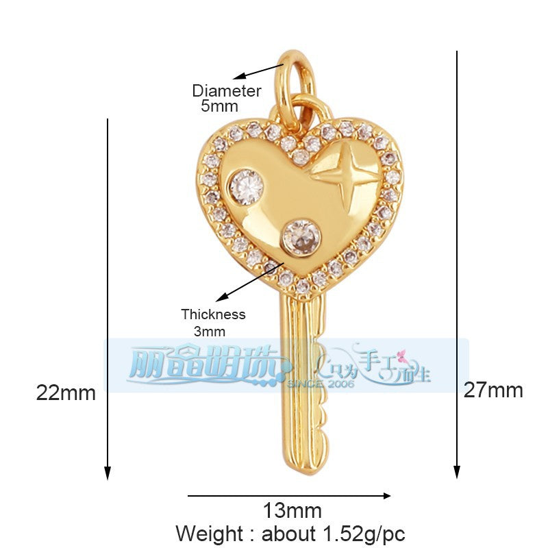 Heart Crystal Key