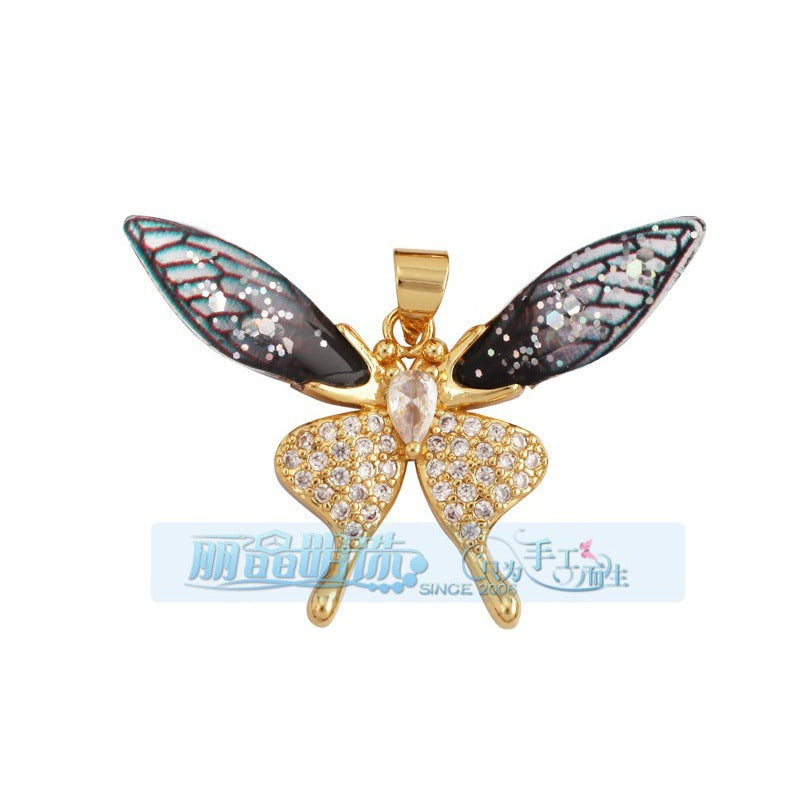 Crystal Wing Butterfly Gray