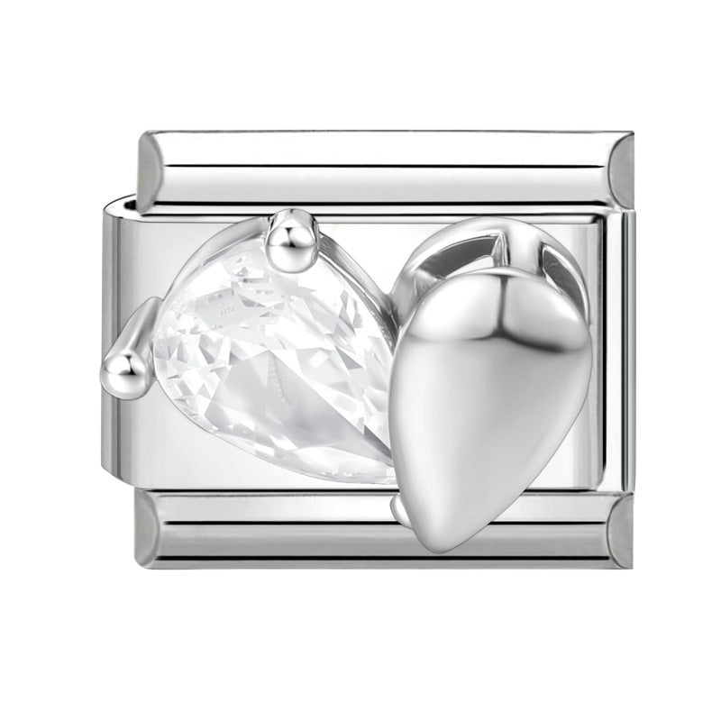 Crystal Heart Drop