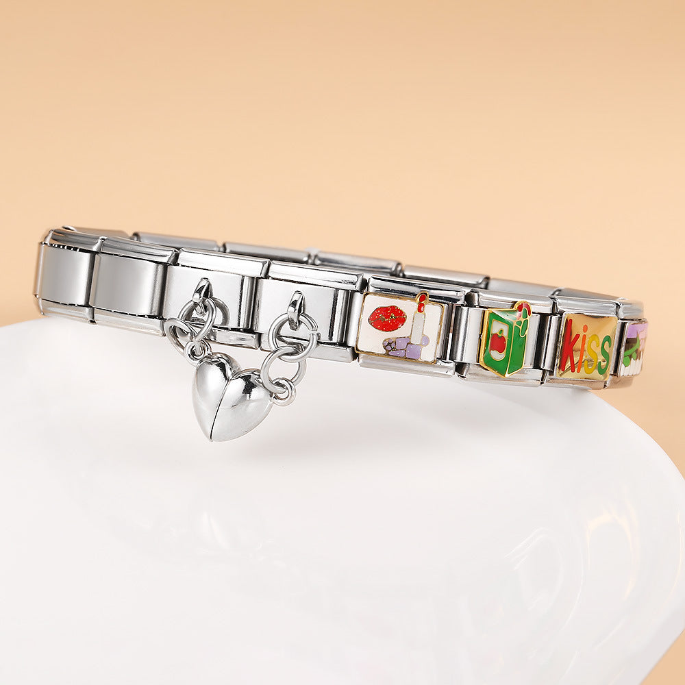 Magnetic Heart Double Charms and Dangles
