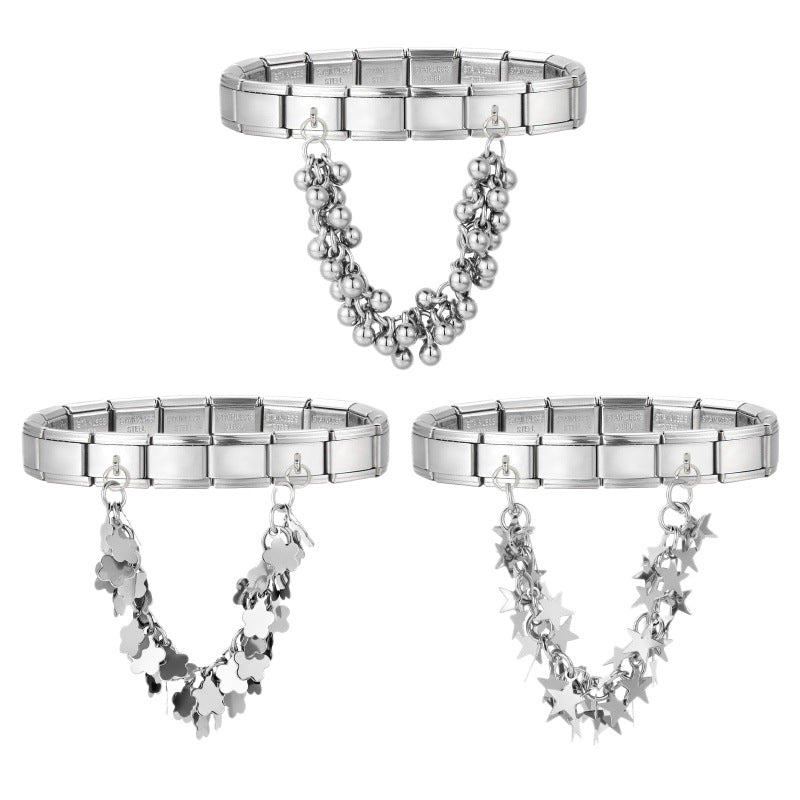Silver Double Chain Charms