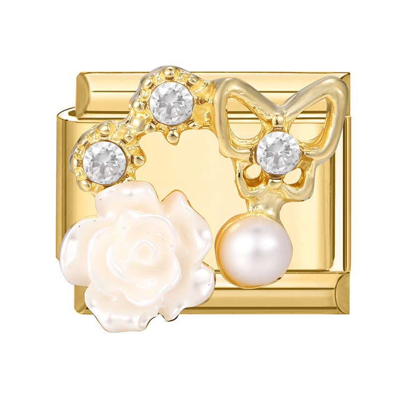 White Rose with Pearl