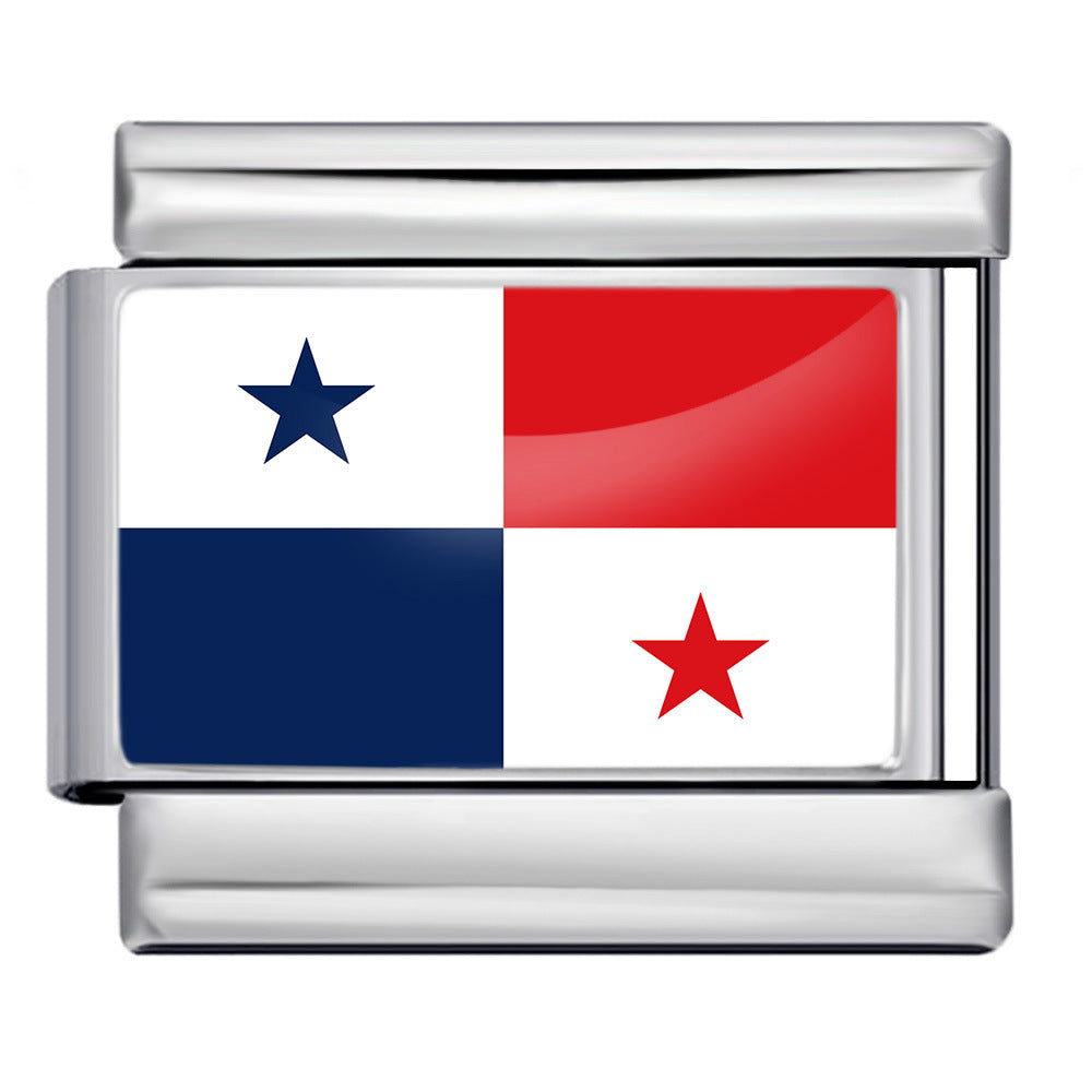 Panama Flag, Silver