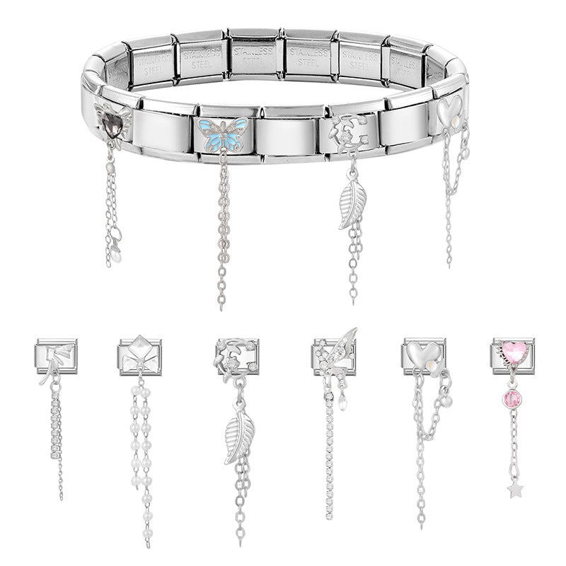 Silver Chain Dangle Charms