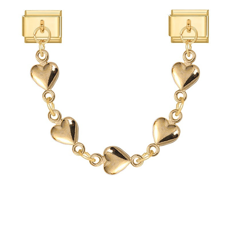 Gold Hearts Chain