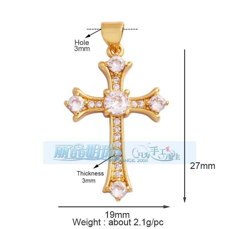 Crystal Cross Pendants