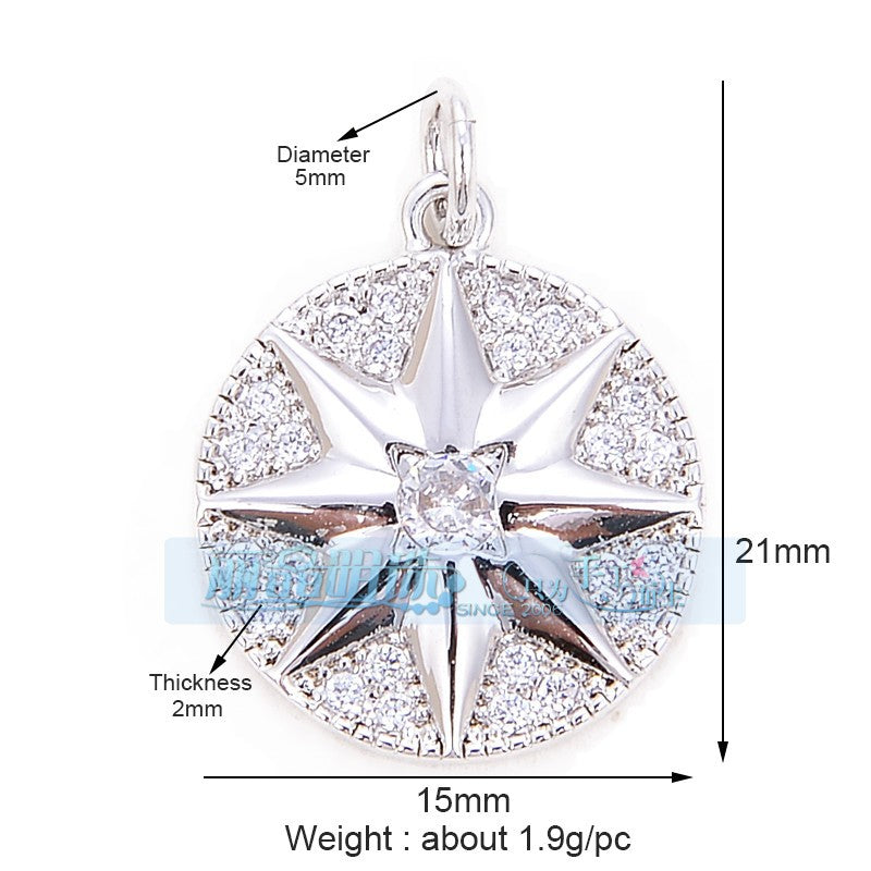 Star Medallion Silver