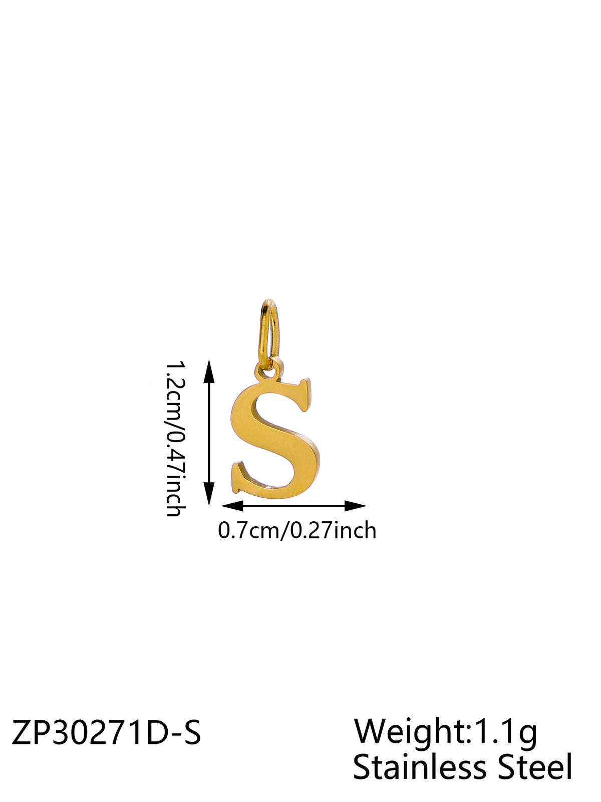 Gold Letter S
