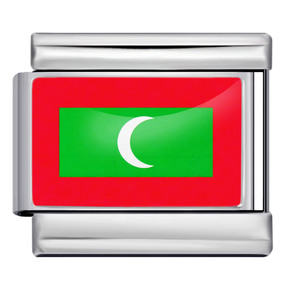 Maldives Flag, Silver