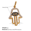 Crystal Hamsa with Eye