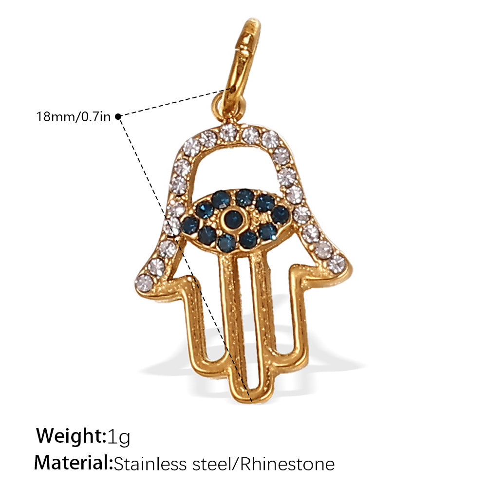 Crystal Hamsa with Eye