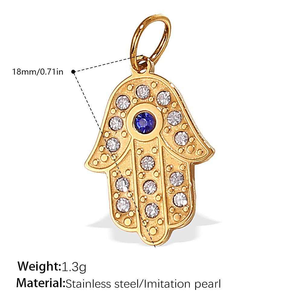 Hamsa with Purple Gem