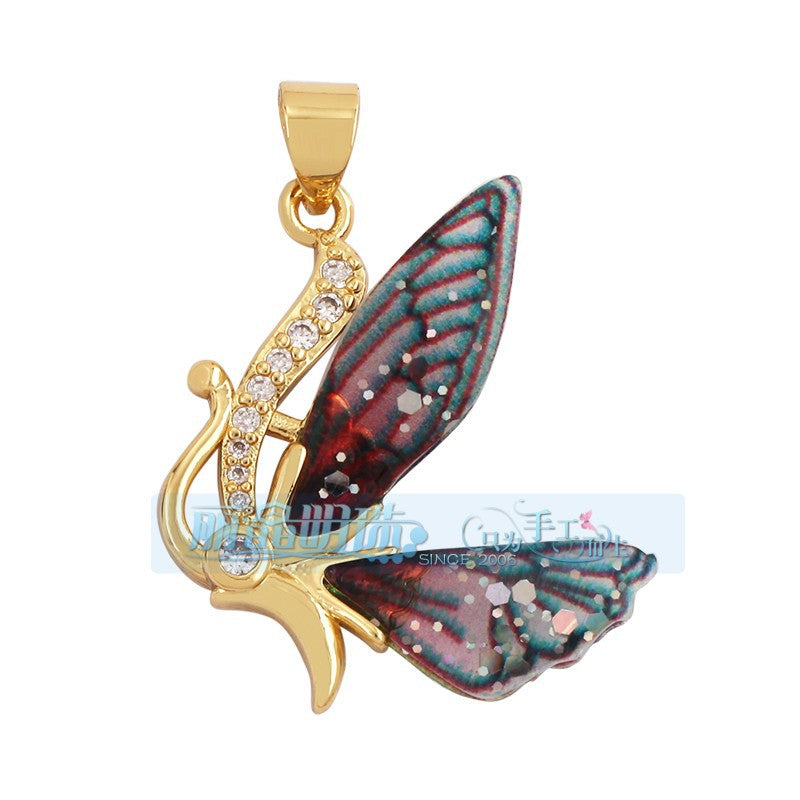 Vine Butterfly Hot Pink