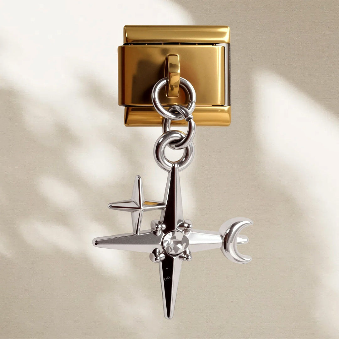 Gold Dangle Charms, Stars and Moons