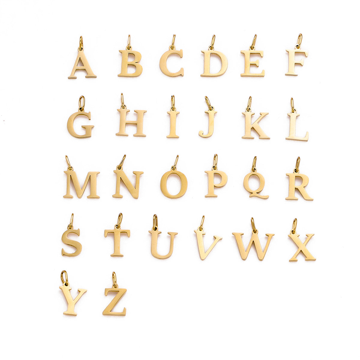 Gold Alphabet Set A to Z