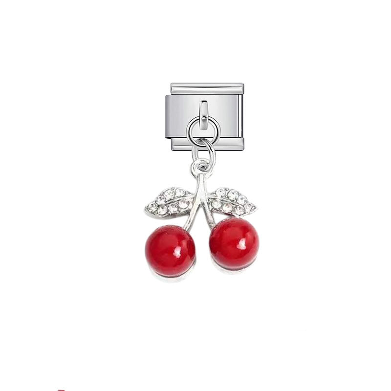 Cherries with Crystal Leaves