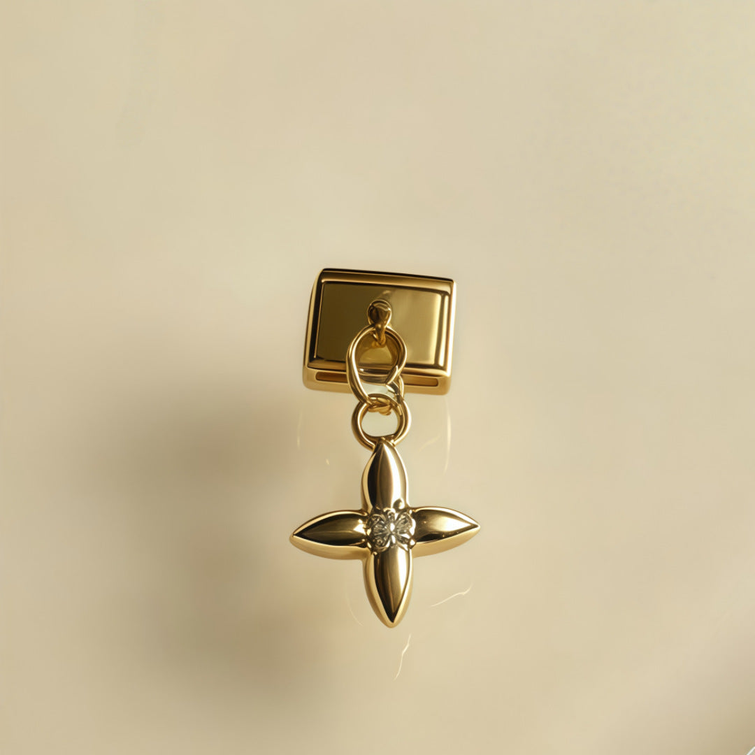 Gold Dangle Charms, Bows and Moons
