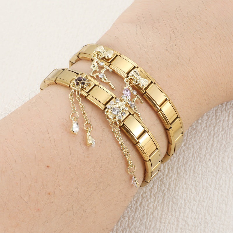Gold Tassel Chain Dangle Charms