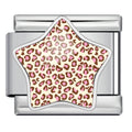Silver Cream Pink Leopard