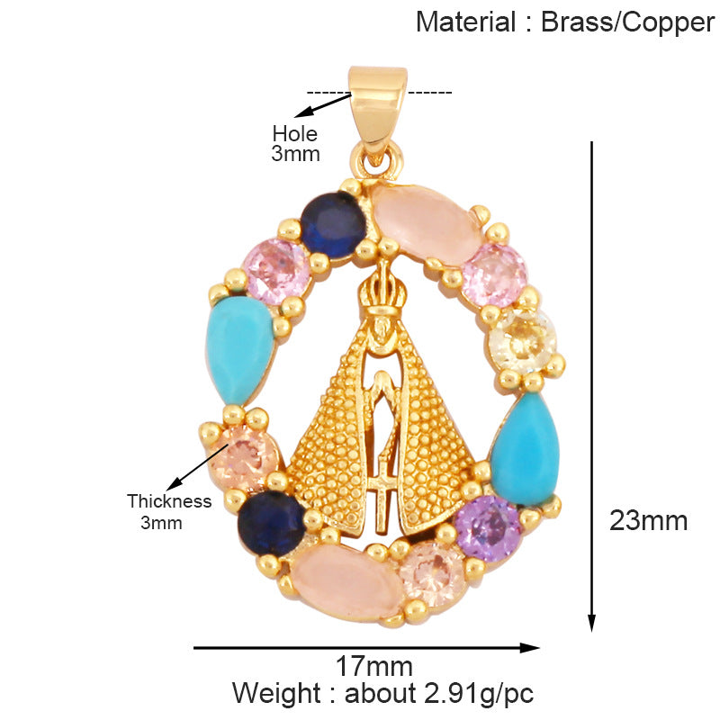Mary Gem Wreath Medal