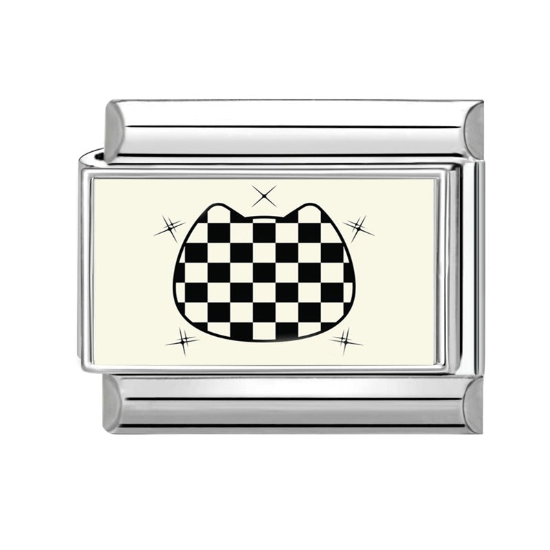 Checkered Cat Face